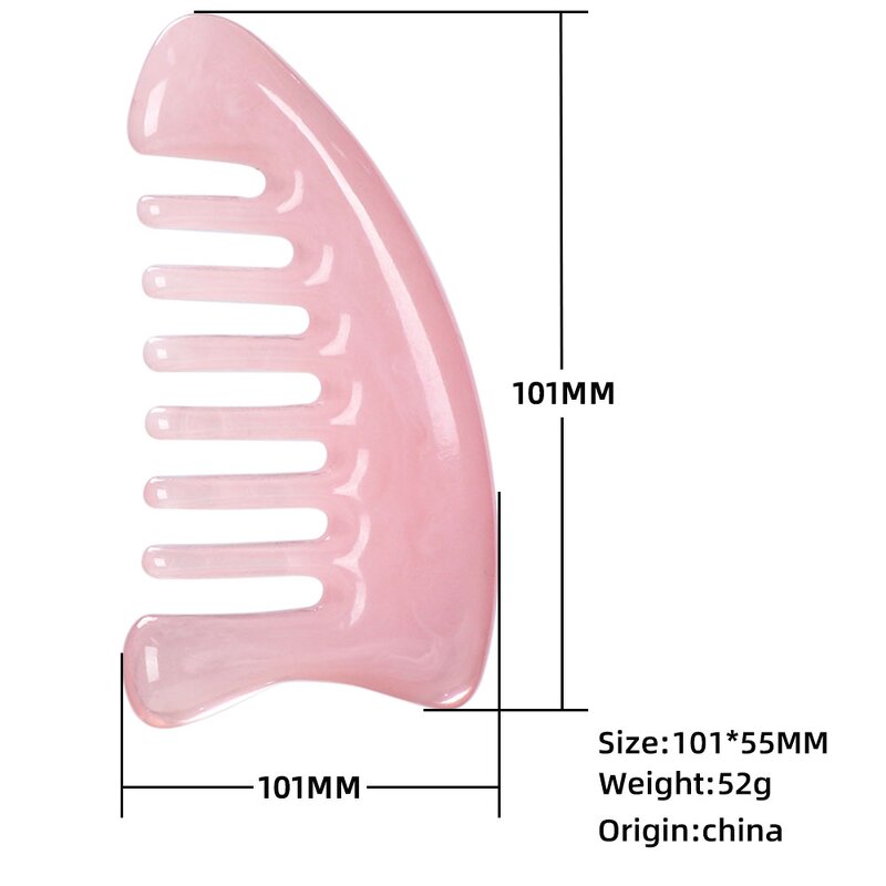 Resin Meridian Comb - Custom Logo Scalp Face Chest Acupoint Massage Tool