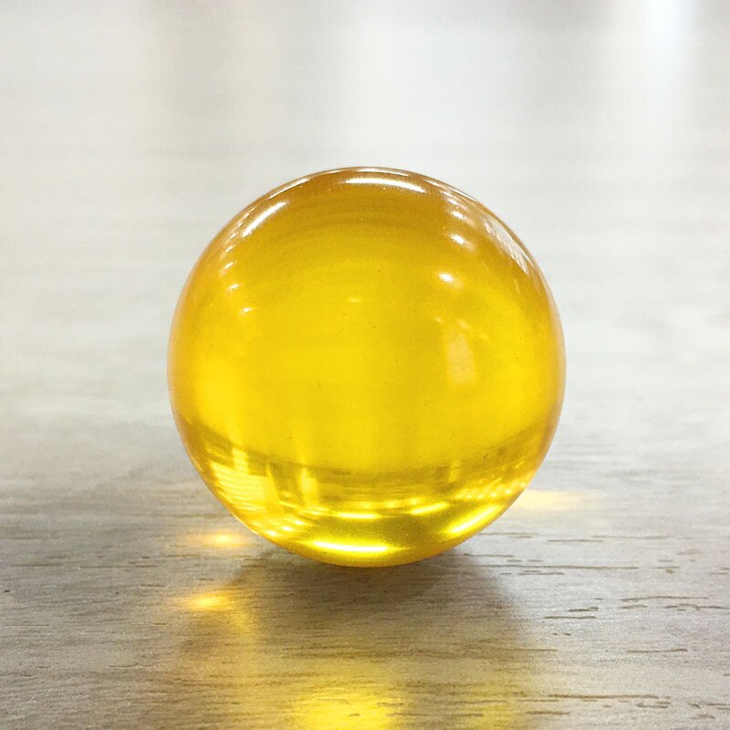 Clear Acrylic Game Ball - Custom 75MM Gaming Home Decor Colorful Resin