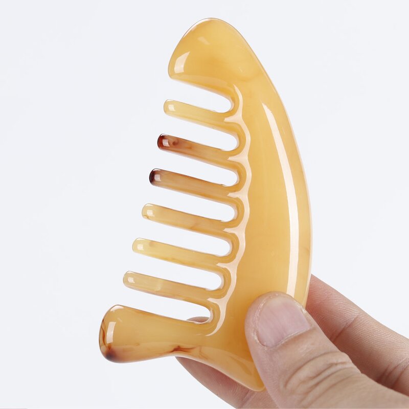 Resin Meridian Comb - Custom Logo Scalp Face Chest Acupoint Massage Tool