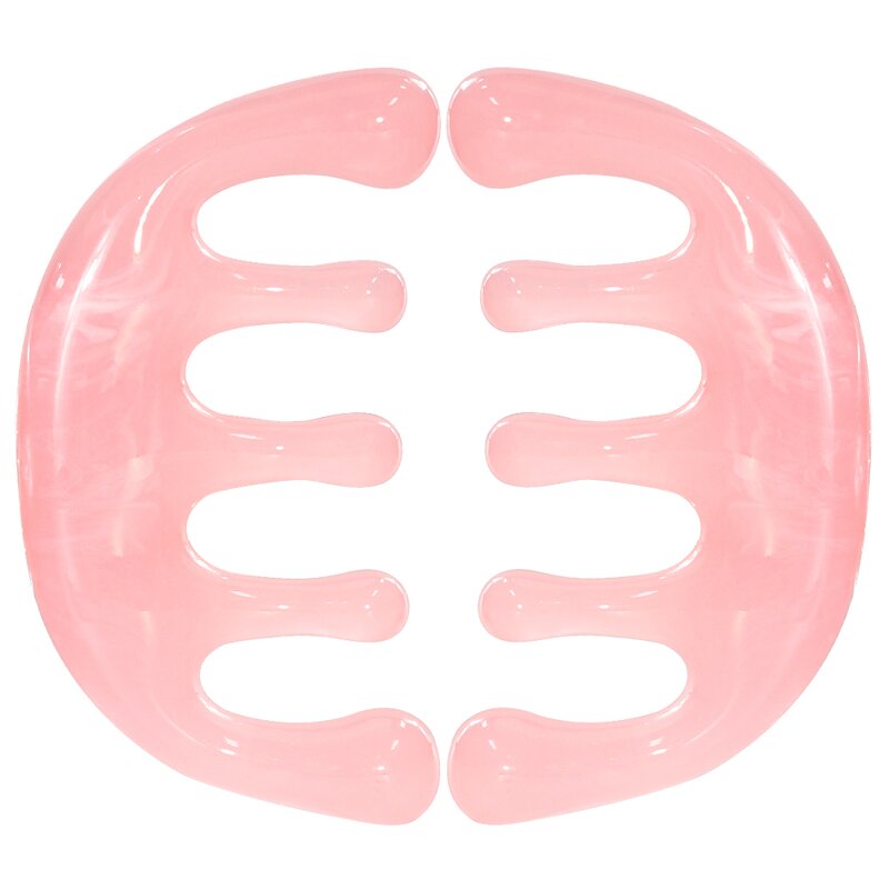 Resin Guasha Comb - Wholesale Pink Portable Scalp Head Neck Body Massager