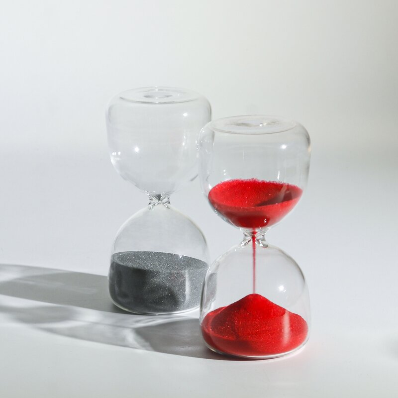 Clear Glass Hourglass - 5/15/30/60 Minute Creative Home Decor Sand Clock