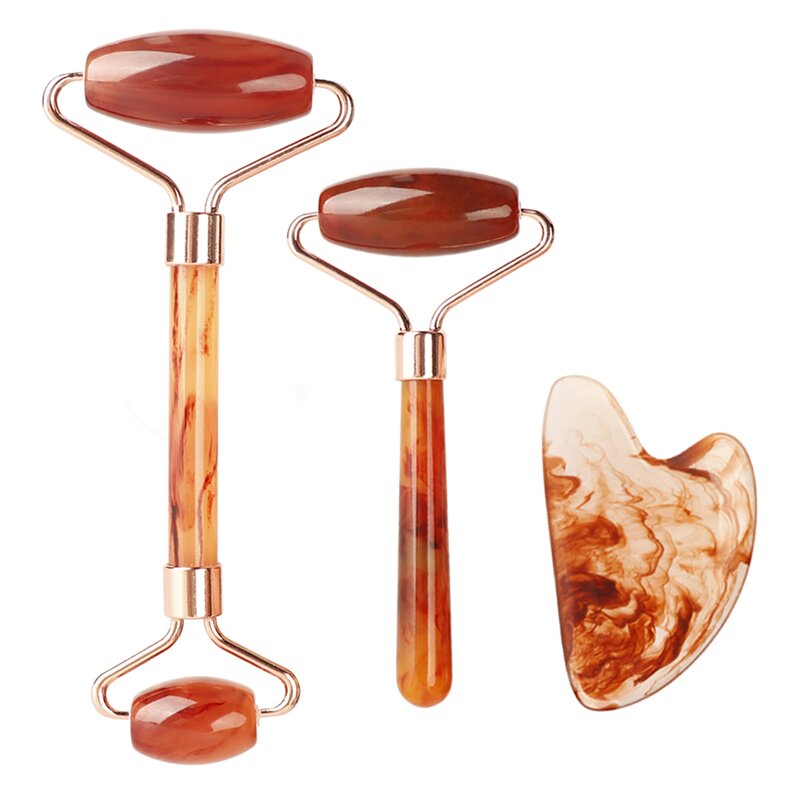 Agate Resin Jade Roller - Custom Face Lift Anti Aging Facial Massage Tool