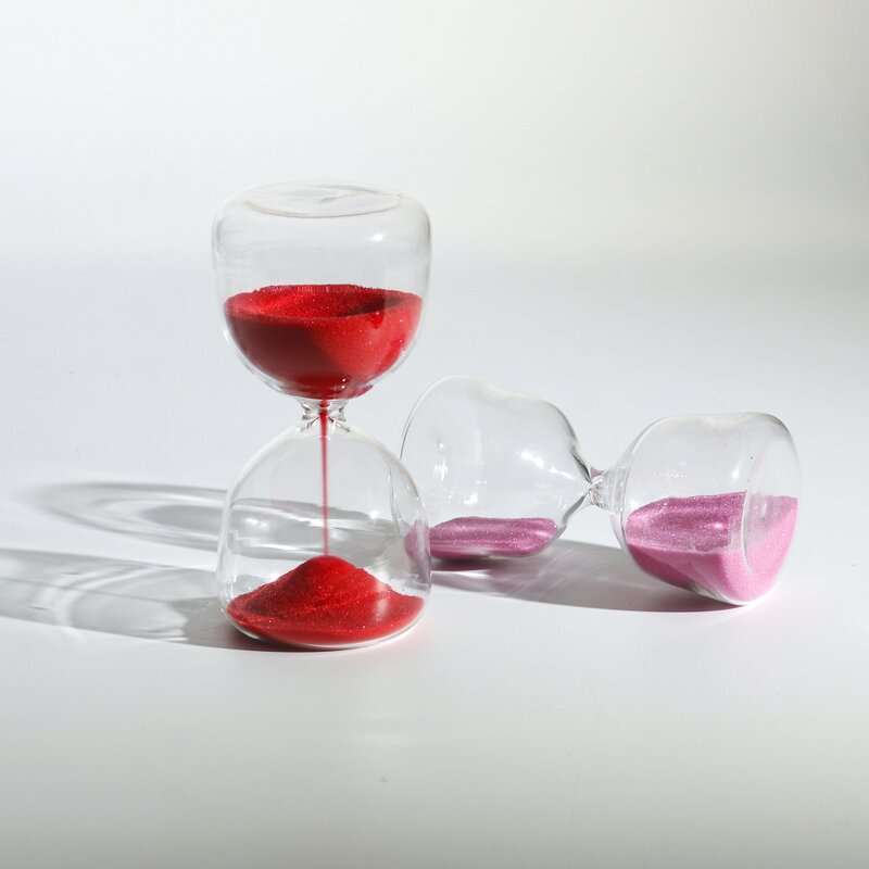 Clear Glass Hourglass - 5/15/30/60 Minute Creative Home Decor Sand Clock