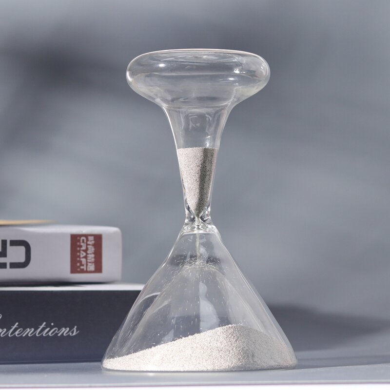 Glass Sand Timer Set - 1/5/10/30/60 Min Clear Magnetic Desktop Decor