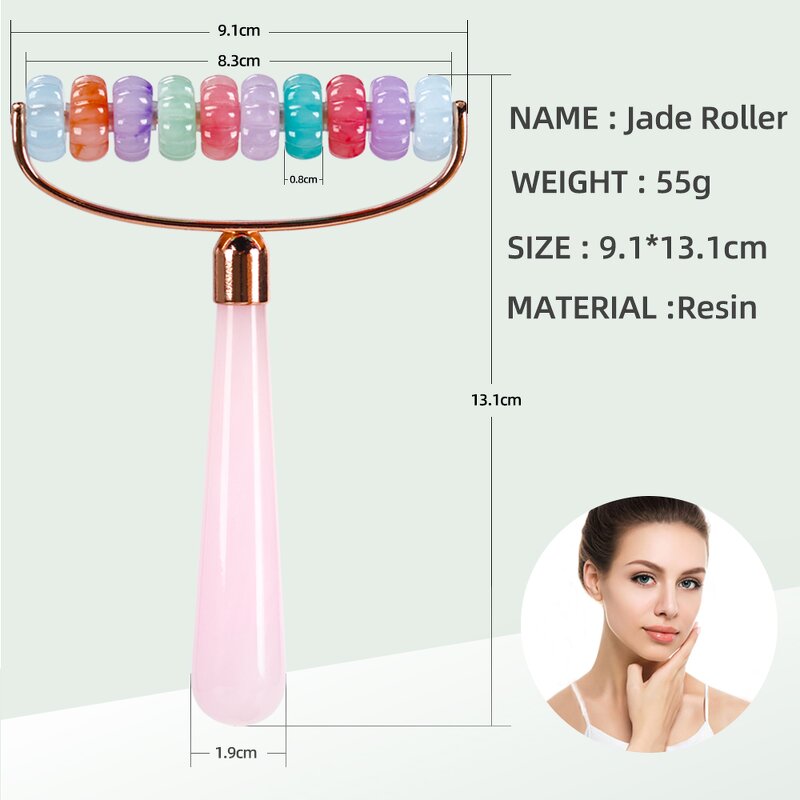 Resin Face Roller - Remove Wrinkle Anti-aging Custom Logo Guasha Massage