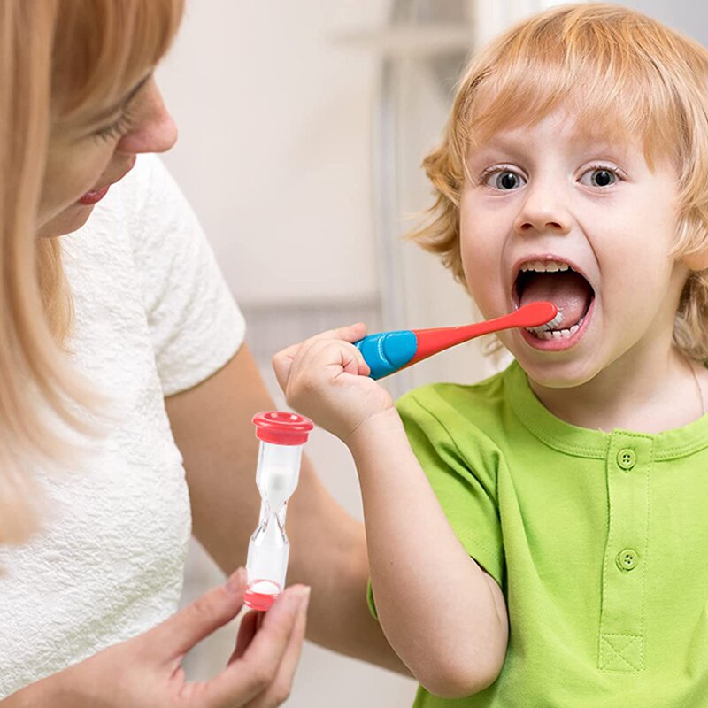 Kids Plastic Sand Timer - 6 Pcs 60s-5Min Short Delivery Colorful Hourglass