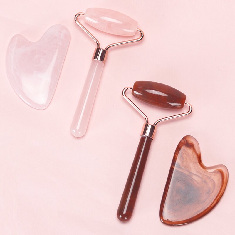 Resin Facial Roller Set - Custom Logo Anti-Wrinkle Spa Skin Lifting Tool