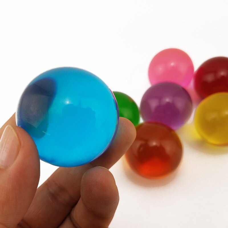 Solid Acrylic Resin Ball - Colored Sphere for Play and Decor