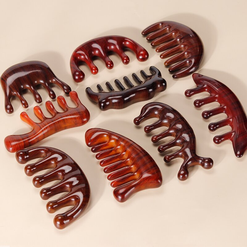 Gua Sha Comb - Lymphatic Drainage Facial Scalp Neck Back Relaxation Tool