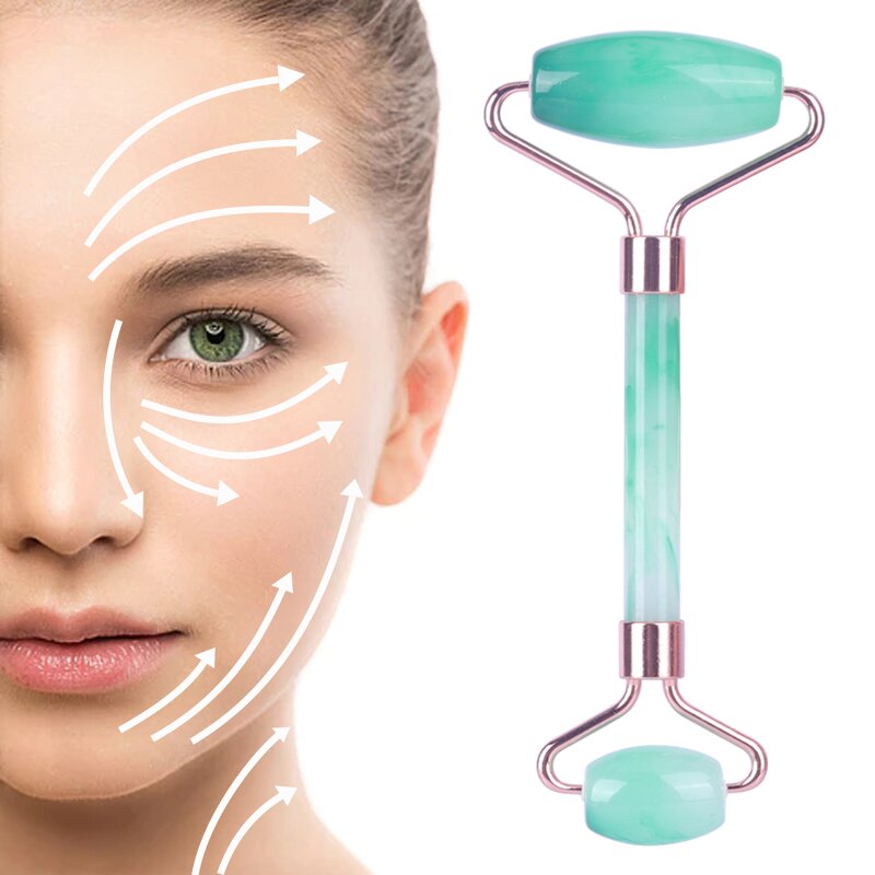 Agate Resin Jade Roller - Custom Face Lift Anti Aging Facial Massage Tool