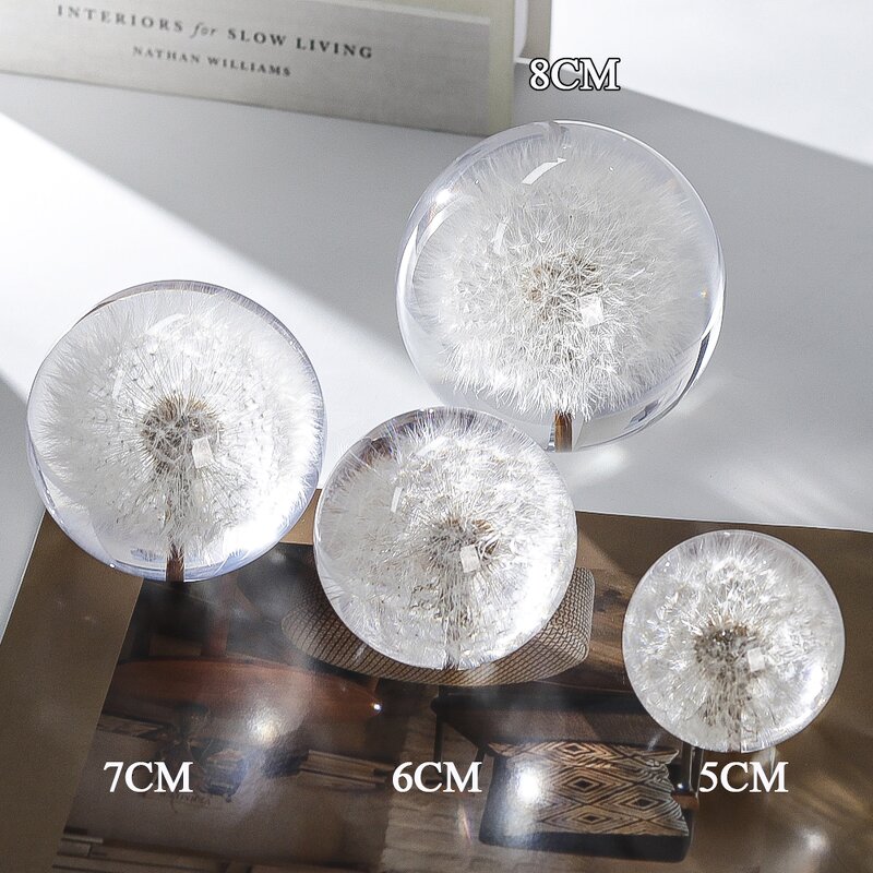 Resin Hemisphere Paperweight - Custom OEM Round Office Luxury Clear Acrylic