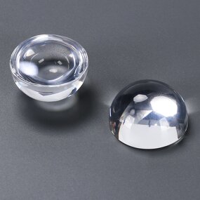 Crystal Magnifying Dome - Half Sphere Blank Round Paperweight Hemisphere