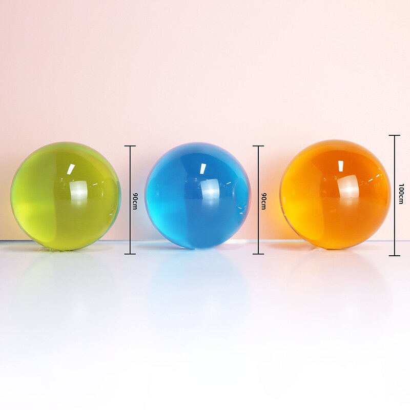 Colorful Acrylic Toy Ball - Factory Wholesale Kids Play Resin Decor Ball