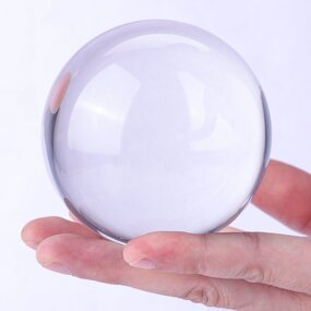 Clear Acrylic Play Ball - 60MM Colorful Resin Kids Toy Ball
