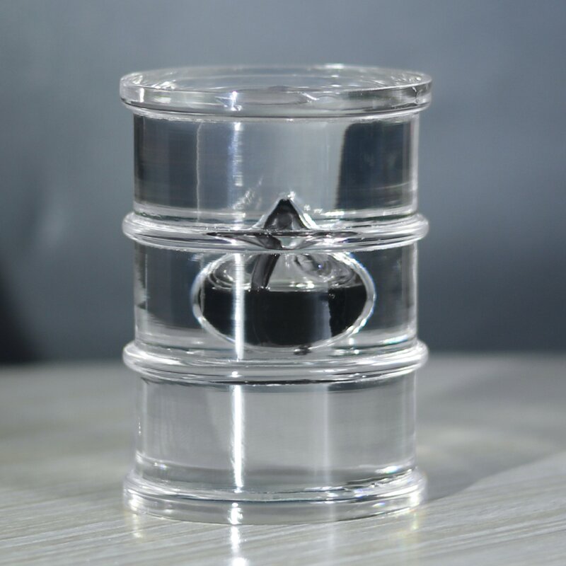 Acrylic Resin Paperweight - Custom Clear Embedded Flower Crystal Sphere