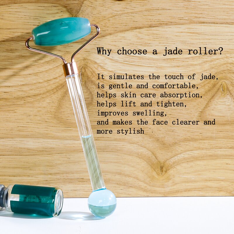 Resin Eye Roller Set - 2-In-1 Ice Globes Face Lifting Custom Logo Tool