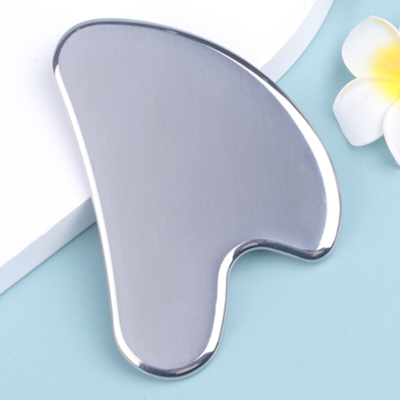 Stainless Steel Gua Sha Comb - Facial Scraping Skin Tightening Head Massage