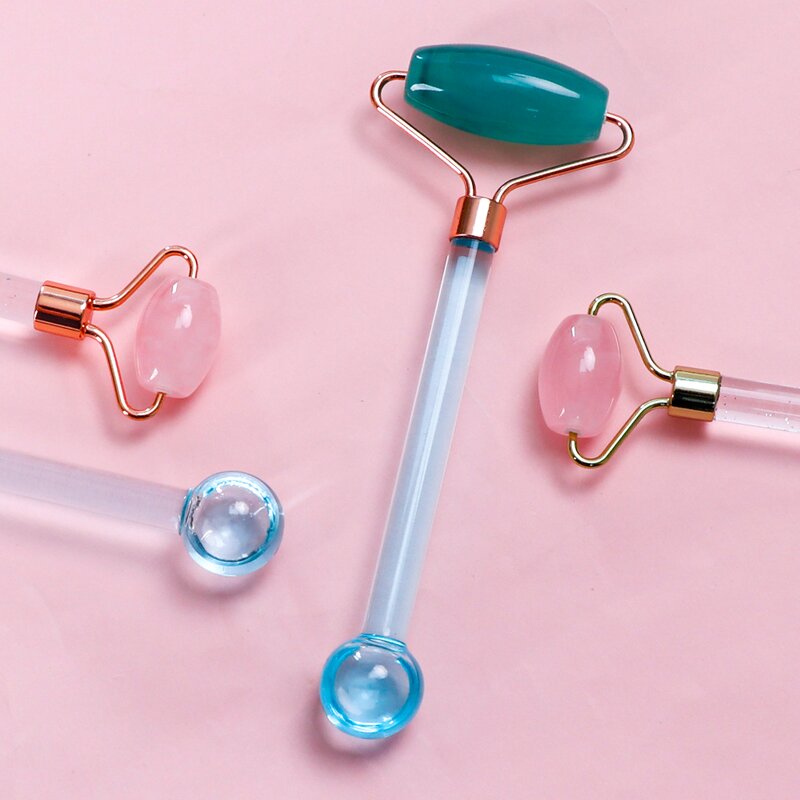 Ice Globes Jade Roller - 2-In-1 Custom Logo Face Eye Cold Ball Skin Care