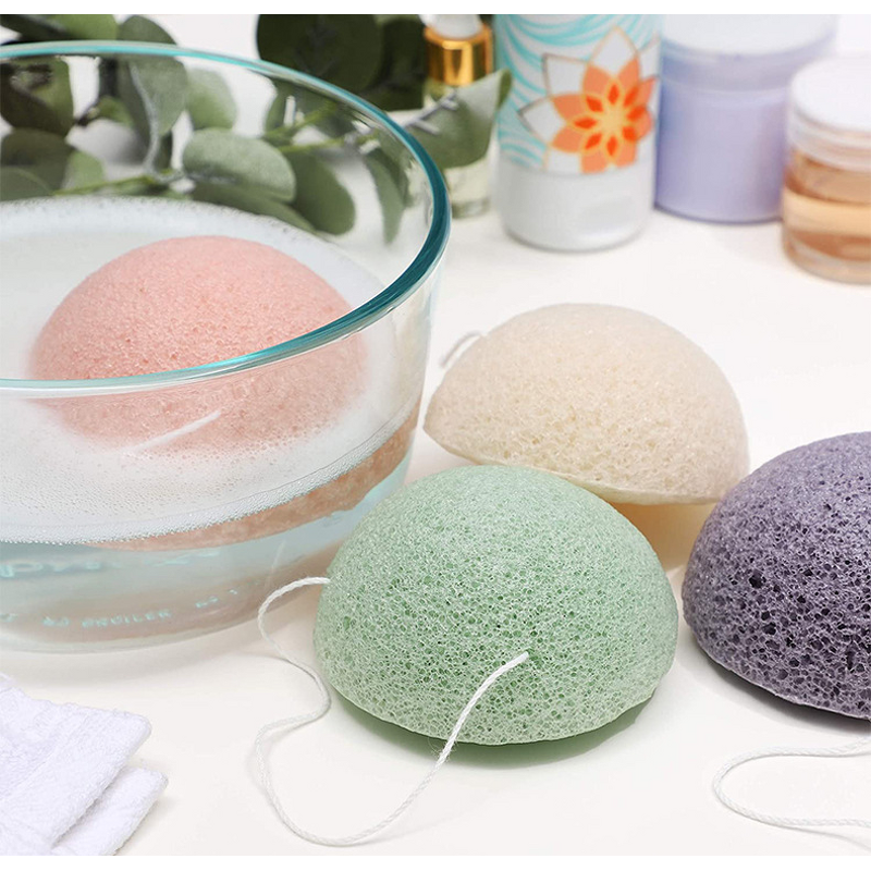 Konjac Cleansing Sponge - Wholesale 8 Colors OEM Custom Activated Facial Tool