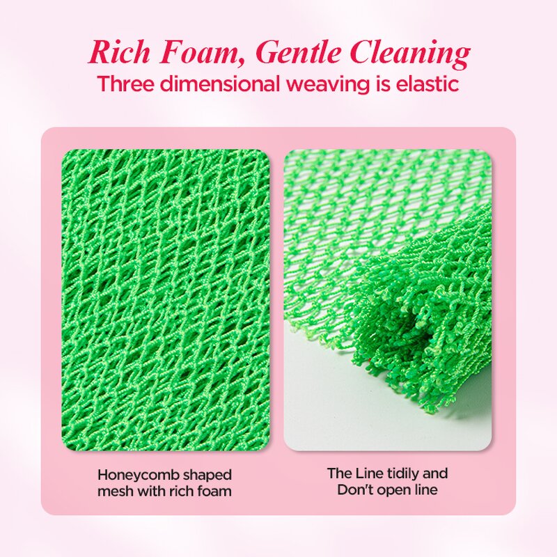 African Nylon Scrub Net - Wholesale Foaming Body Cleaning Back Scrub Sponge