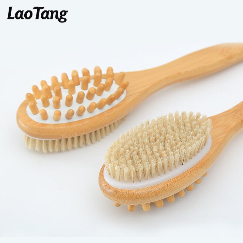 Natural Back Scrub Brush - Bath Supplies High Quality Exfoliating Massage Tool