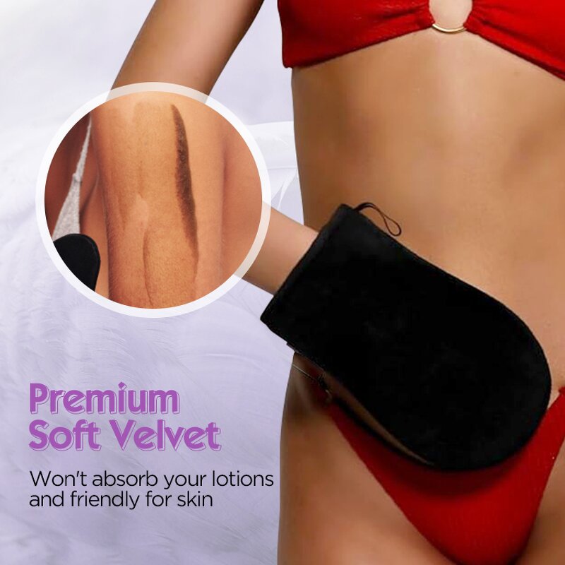 Reusable Self Tan Mitt - Washable Body Cream Lotion Applicator Glove Tool