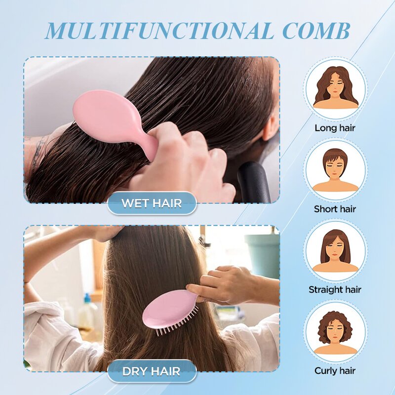 Mini Baby Massage Comb - Candy Color Air Cushion Travel Hair Straightener Brush