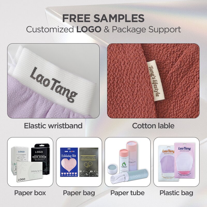 Korean Viscose Bath Mitt - Eco-friendly Exfoliating Shower Dead Skin Remover