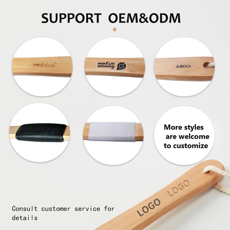 Sisal Bristle Shower Brush - Factory Wholesale Natural Vegan Bamboo Handle Tool