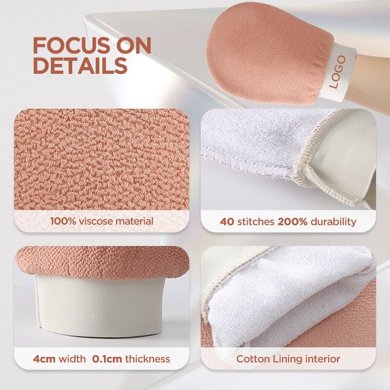 Kessa Exfoliating Mitt - Natural Fiber Moroccan Turkish Scrub for Men Women