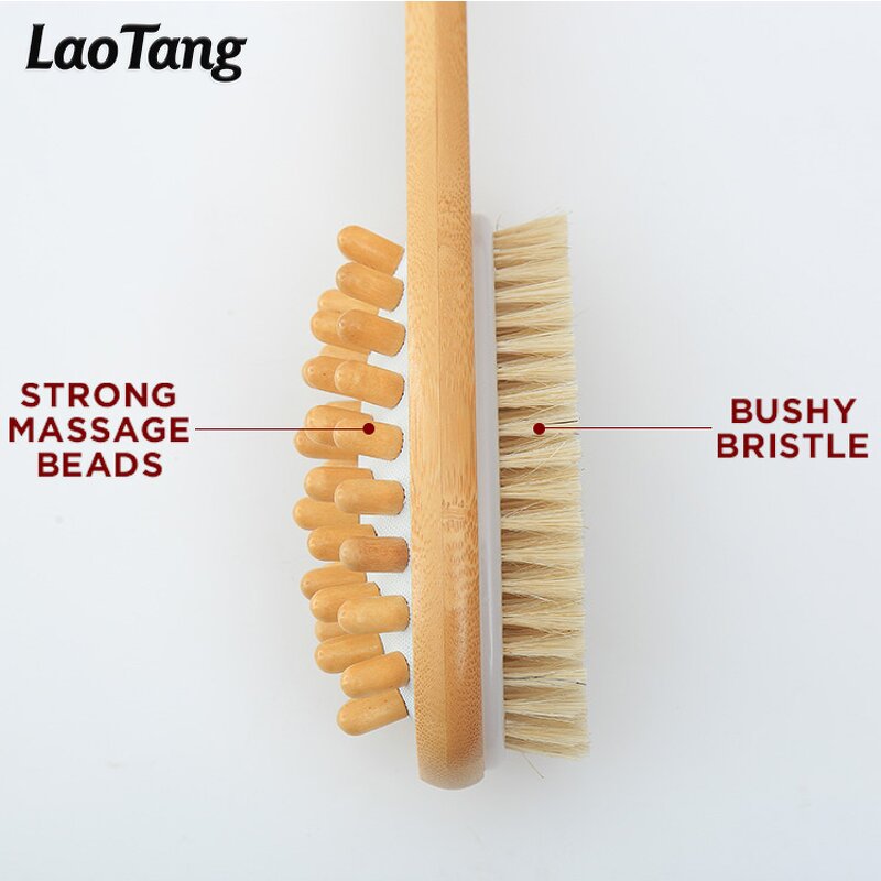 Natural Back Scrub Brush - Bath Supplies High Quality Exfoliating Massage Tool