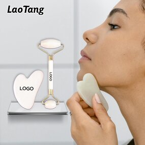 Jade Roller Gua Sha Kit - Private Label Wholesale Anti-aging Natural Stone Set