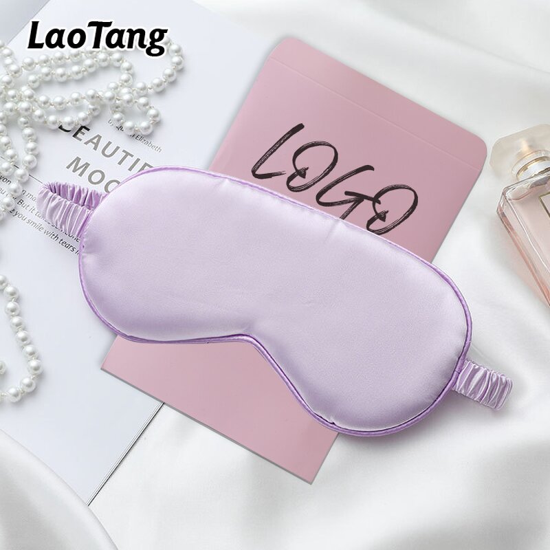 Silk Travel Eye Mask - High Quality Promotion Custom Logo Sleep Cover