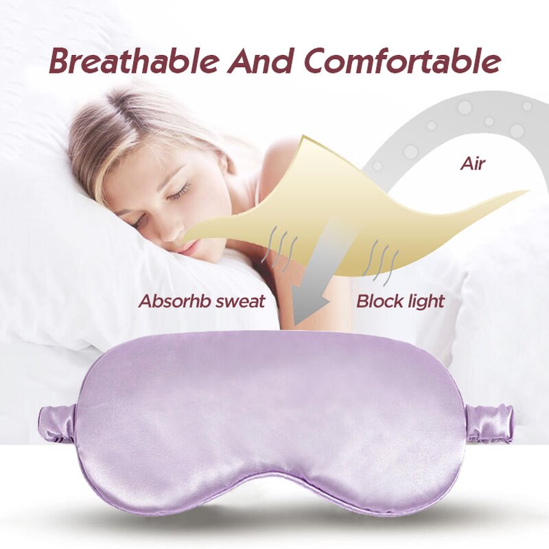 Satin Silk Blindfold - Luxury Custom Logo High Quality Shading Sleep Mask