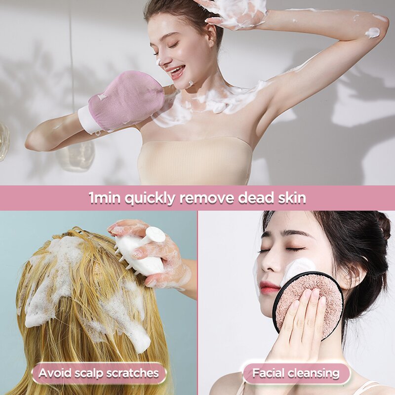 Spa Bath Kit - 4pcs Beauty Personal Care Exfoliating Cleansing Gift Set