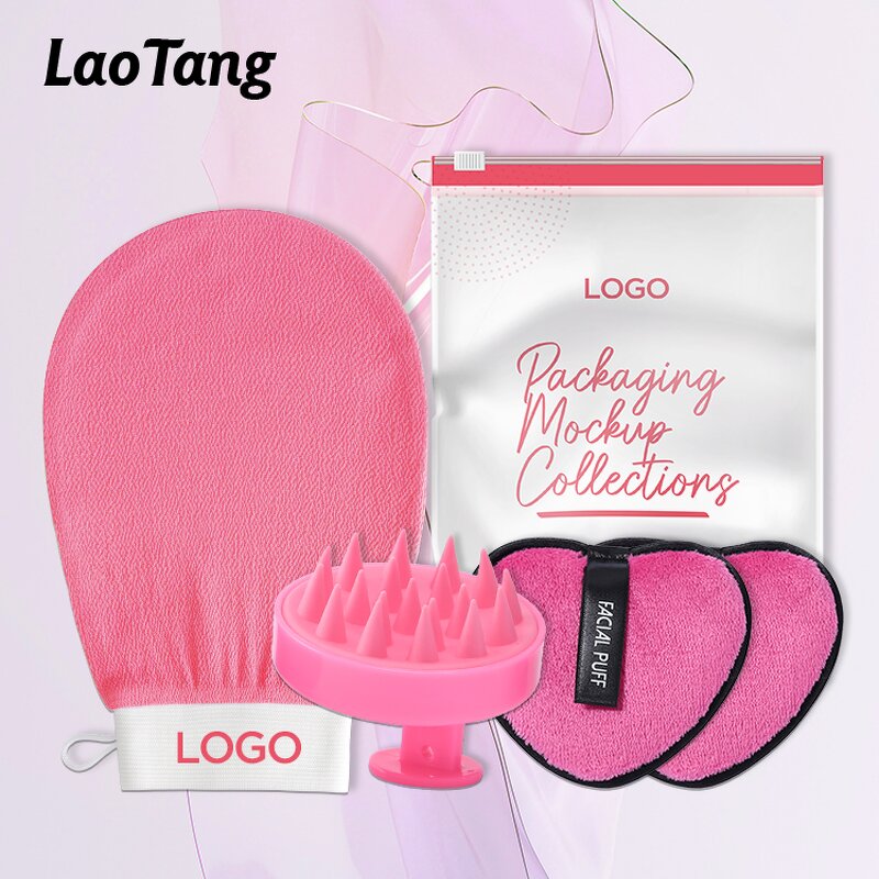Korean Exfoliating Gloves - Custom Logo Package Best Quality Viscose Mitt