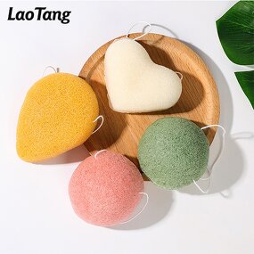 Konjac Bath Sponge - Organic 100% Natural Private Label Body Cleansing Tool