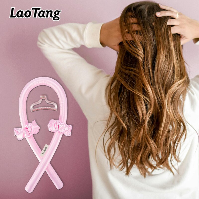 Heatless Curling Set - Custom Logo Silk Roller with Silk Scrunchies Tool