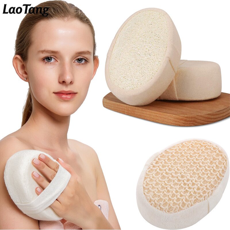 Eco Friendly Loofah Sponge - Natural Shower Body Exfoliating Bath Pad