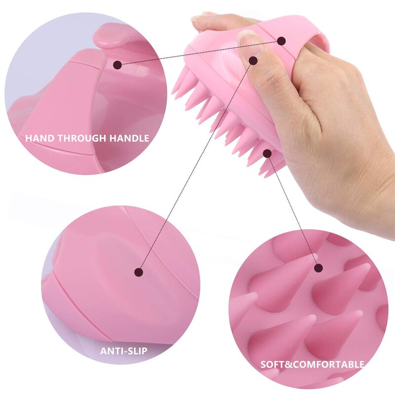 Silicone Scalp Scrubber - Hot Sale Compact Cushion Vent Shampoo Massager