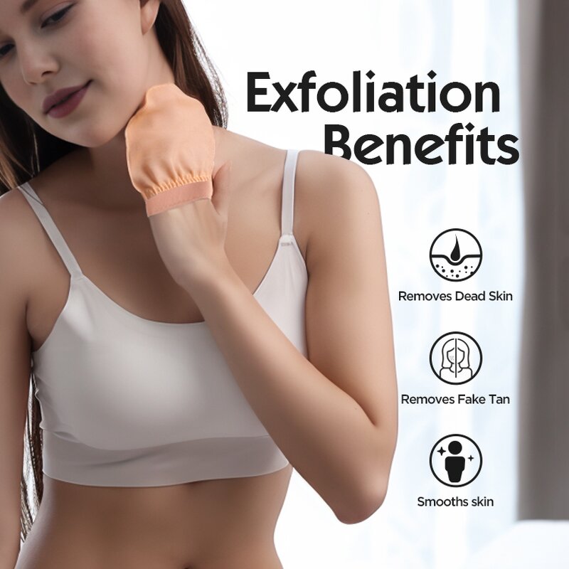 Korean Exfoliating Mitt - Custom Logo Package Purple Deep Body Scrub Tool