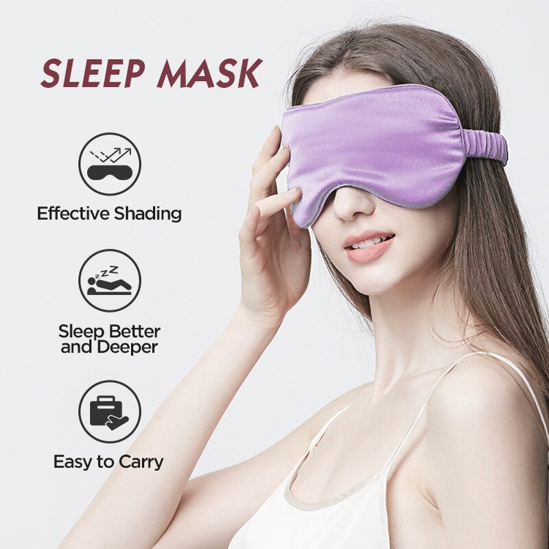 Satin Silk Blindfold - Luxury Custom Logo High Quality Shading Sleep Mask