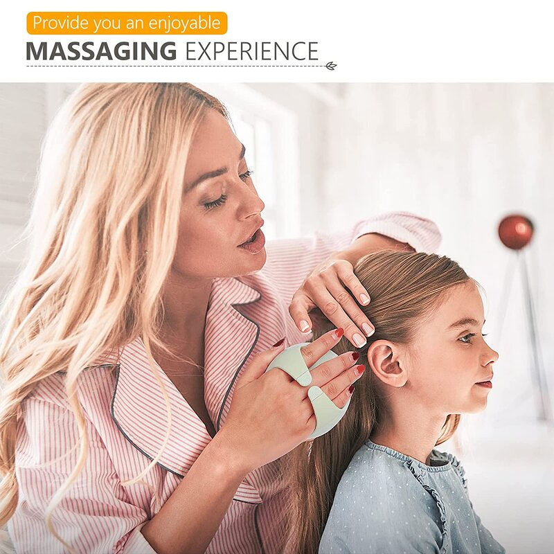 Silicone Head Massage Comb - Shampoo Hair Washing Shower Bath Spa Slimming Tool