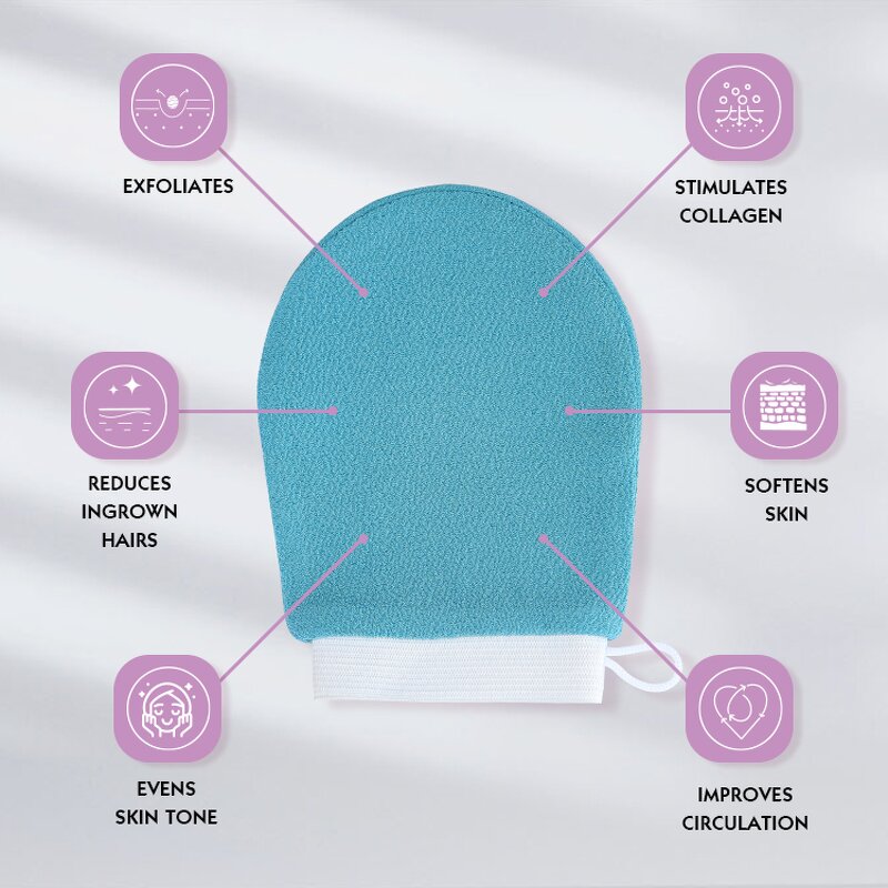 Organic Loofah Scrub Strap - Simple Style Massaging Exfoliating Belt Tool