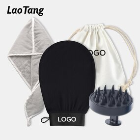 Tanning Lotion Kit - Black Microfiber Soft Mitt Applicator With Thumb Tool