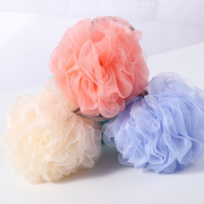 Custom Body Scrubber - Top Sales Exfoliating Rich Foam Shower Mesh Pouf
