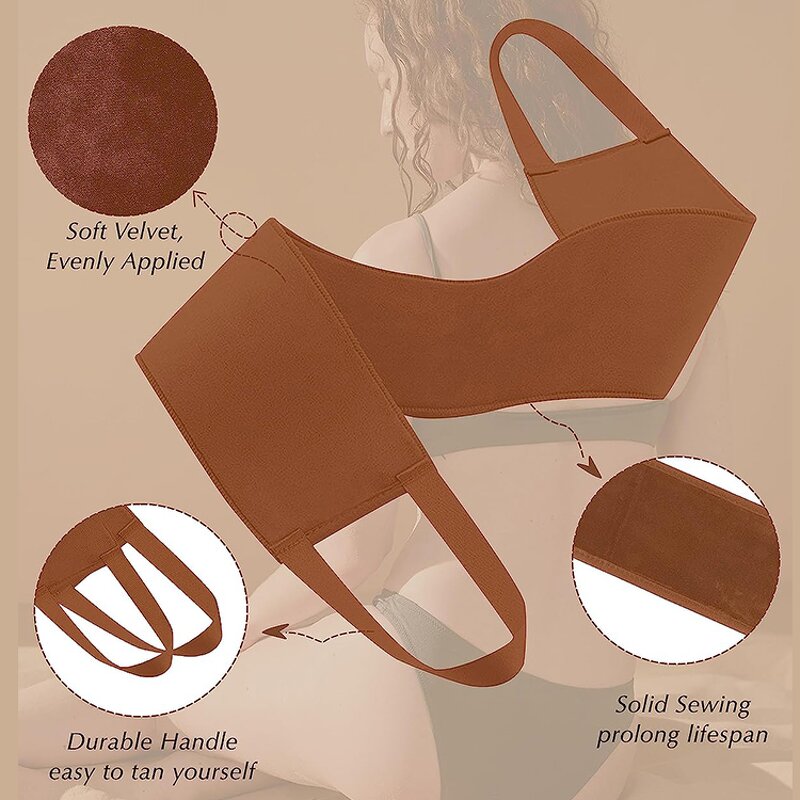 Body Care Set - Reusable Exfoliating Strap Gloves Silicone Hair Brush Pads