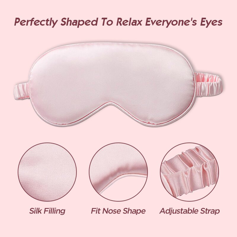 Imitate Silk Eye Mask - Soft Satin Smooth Effective Blindfold Sleep Tool