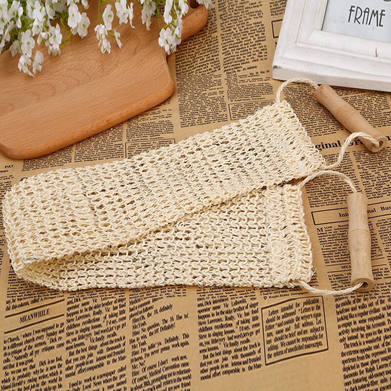 Biodegradable Shower Glove - 100% Natural Simple Style Loofah Bath Sponge