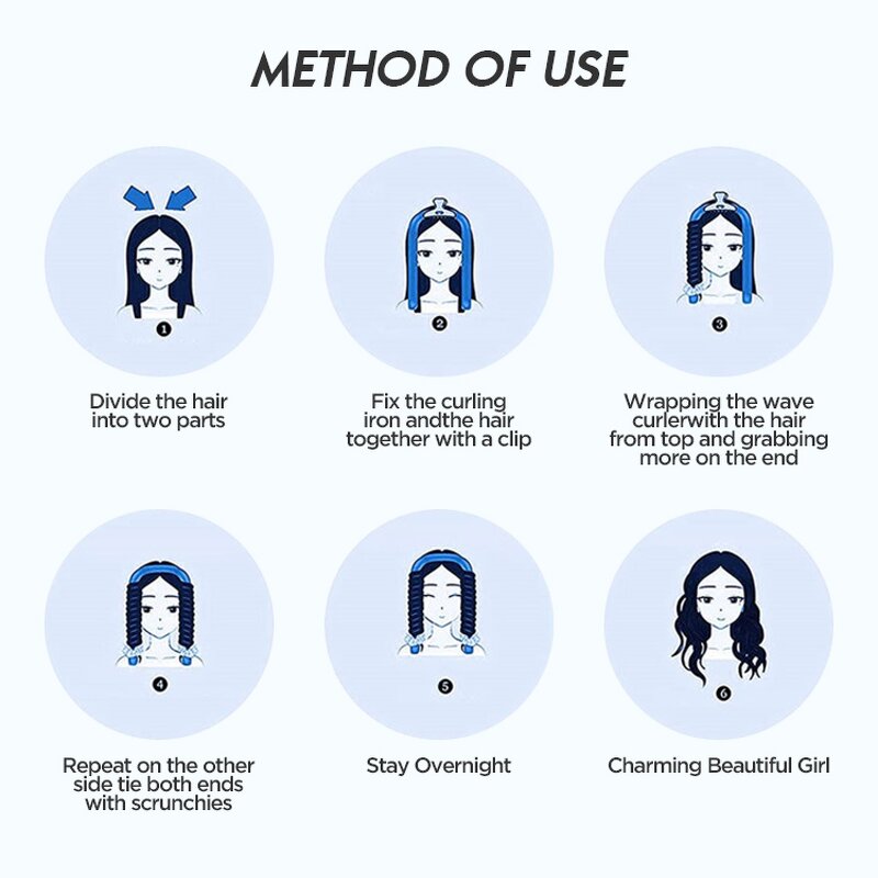 Portable Heatless Curler - Wholesale Sleeping Silk Headband No Heat Hair Tool